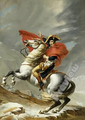 PAINTING PORTRAIT NAPOLEON BONAPARTE EMPEROR Print Poster Wall Art Picture A4 + • £4.99