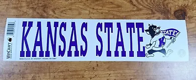 Vintage K-State Bumper Sticker Decal Wildcat Kansas State Official Licensed  • $5.99