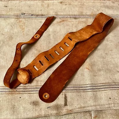 Vintage Martin Leather Guitar Strap 1970's Heavily Worn-Rough Condition • $65