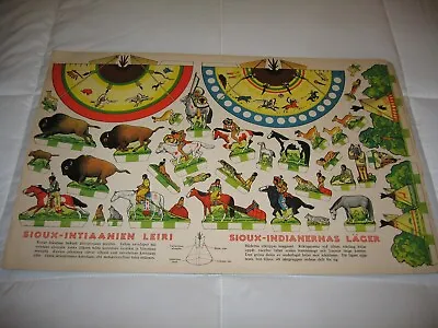 Vintage Sioux Teepee Paper Doll Sheet From Finland RARE • $17.50