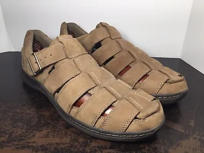 Timberland Earthkeepers Leather Fisherman Sandals Brown Men's Size 13 M (45563) • $39.99