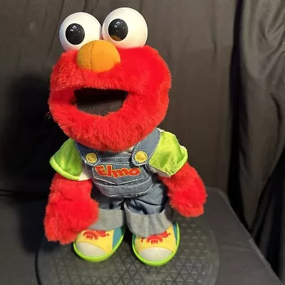 Elmo Sesame Street Lets Pretend Elmo Plush Talking Toy Doll Stuffed Fisher Price • $12