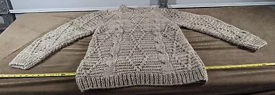 VINTAGE Irish Sweater Cable Knit Fisherman BEAUTIFUL LARGE? • $59.99