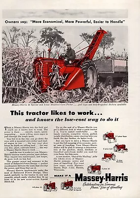 1955 Massey Harris 44 Special Tractor Original Color Ad  • $16.47