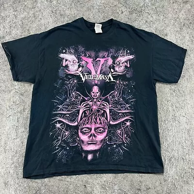 Vail Of Maya Shirt Mens XL Black Pink Alien Goth Metalcore Tour Merch Crew Neck • $5.99