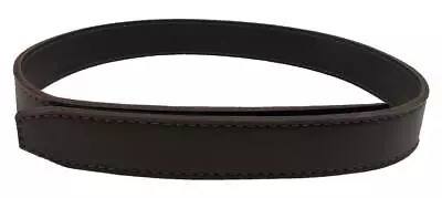 Real LEATHER NO BUCKLE BELT Sporting Clays / Trap / Skeet 1 1/2  Brown USA MADE • $37.99