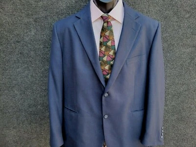 $18.95 • Buy Stafford Men's Blue 2 Button Blazer Sport Coat Jacket Size 44R