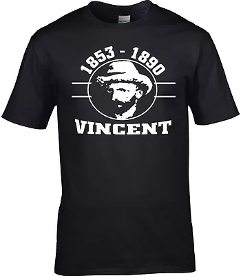 Vincent Van Gogh Tribute T-Shirt Van Gogh Homage 3XL 4XL 5XL Mens • £13.99