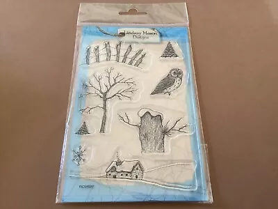 Lindsay Mason Designs Clear Stamps Christmas Cards Build A Snowy Scene • £7