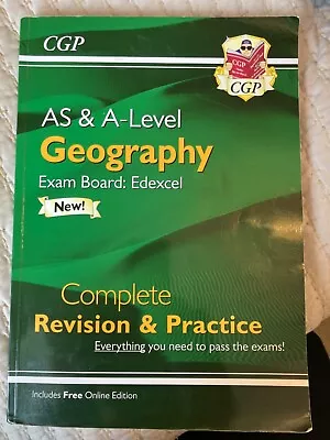 Edexcel Geography A Level Revision And Practice Book CGP • £5