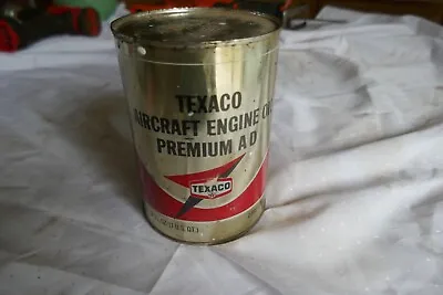 Vintage Full Quart Texaco Aircraft Oil Can Lot 23-51 • $5