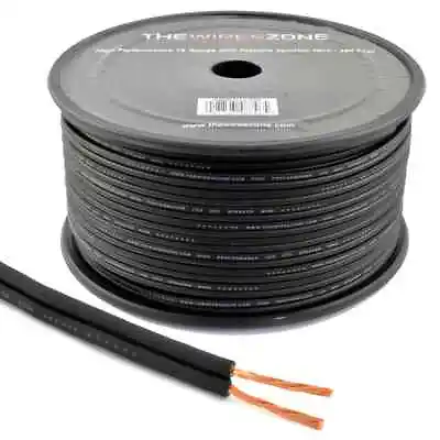 $59.95 • Buy 12 Gauge AWG OFC Copper Car Marine Home Audio Black Speaker Wire Cable Flexible 