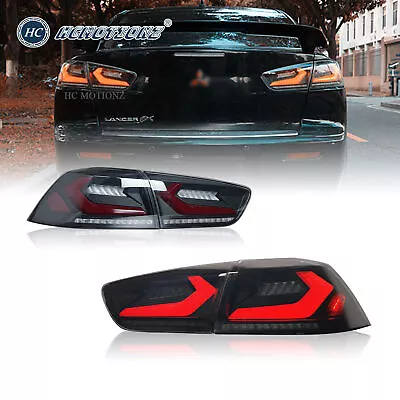 HCmotion For Mitsubishi Lancer EVO X CJ CF VRX 2007-2017 LED Tail Lights Smoked • $505.99