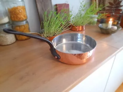 Copper Frying Saute Pan Matfer Mauviel France Handmade • $199