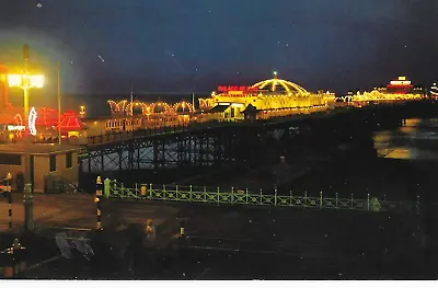 £3.60 • Buy Vintage Postcard - Brighton Palace Pier By Night