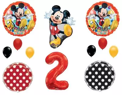 2nd MICKEY MOUSE Two-Dles Birthday Party Balloons Decoration Supplies Second • £25.03