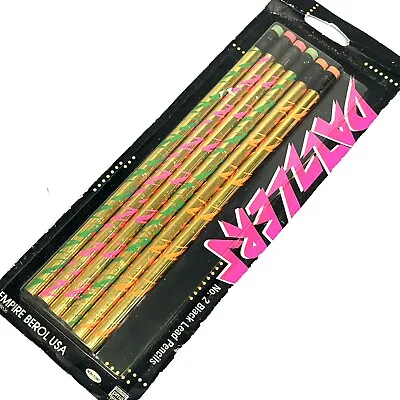 £19.08 • Buy Vintage Empire Berol Pencils 6 Dazzlers Gold Neon Pink Green Orange Black Lead