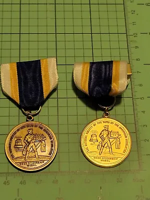 $180 • Buy Vintage Sons Of The American Revolution Medals With Ribbons SARS