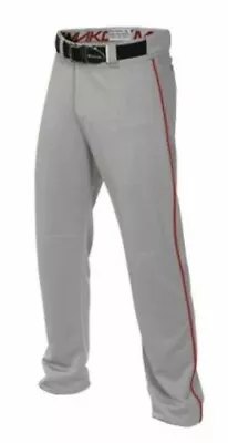 Easton Mako Youth Baseball Pants Grey With Red Pipe (not Mako 2) • $15