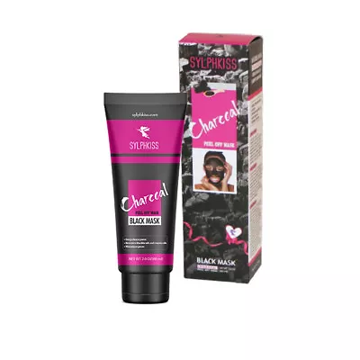 Charcoal Peel Off Black Mask By Sylphkiss - 2 Oz - Detoxifying • $6.50