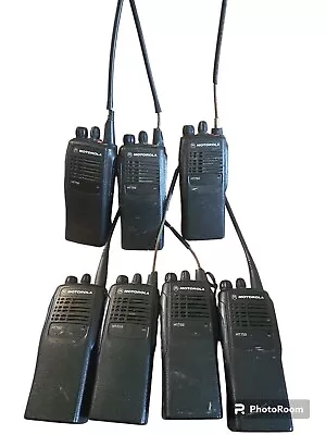 7x Motorola HT750 AAH25SDC9AA3AN 16 Ch 2-Way RadioS W/Batteries 450-512 Mhz  • $199.99
