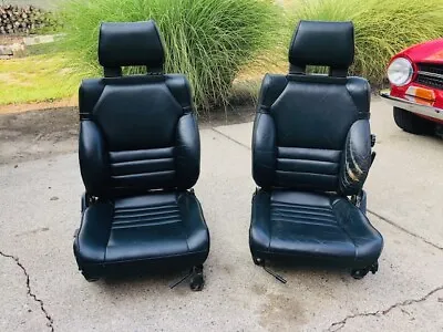 Toyota MR2 AW11 1986 Black Leather Seats-Pair • $850