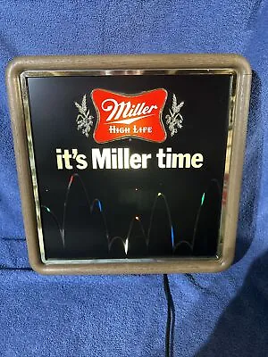 New Old Stock Miller High Life Beer Bouncing Ball Light Up Motion Sign 1982 • $695.95