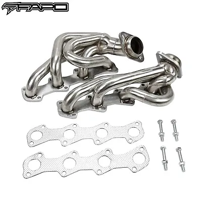 FAPO Shorty Headers For 97-03 Ford F150 XL XLT FX4 King Ranch Lariat 5.4L 330 V8 • $179.99