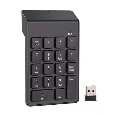 18 Keys 2.4G Wireless Numeric Keypad For Laptop Tablets Digital Keyboard Numpad • $13.49