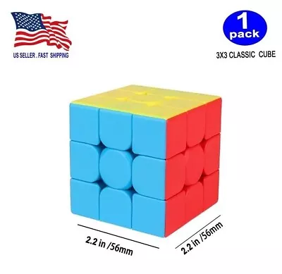 Qiyi Speed Cube Smooth Magic Puzzle Twist Gift Toy 3x3x3 Stickerless Cube • $7.50