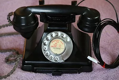 £99 • Buy Vintage GPO 232 Bakelite Telephone Working BT Dated 1946