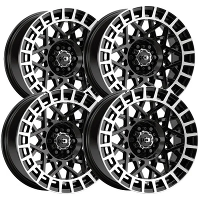 $683.96 • Buy (Set Of 4) Vision 349 Savage 18x8 5x112 +40mm Gloss Black Wheels Rims 18  Inch