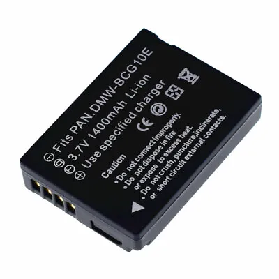 1400mAH Battery FOR Panasonic DMW-BCG10e DMC-TZ20 TZ30 TZ35 TZ7 TZ10 TZ18 TZ19 • £14.39