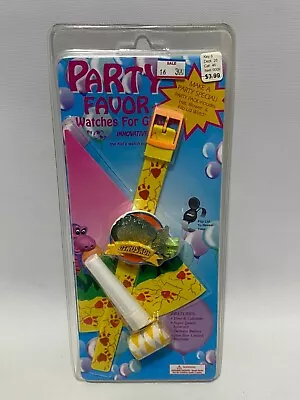 Vintage Party Favor  Dinosaur Watch Hat & Blower By Innovative Corp. Brand New • $11.95