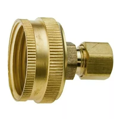 Lot Of 2 Lead-Free Garden Hose Brass Adapter 3/4in FHTx1/4in O.D. LFLA-696 • $8.99