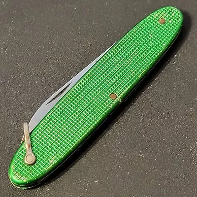 ELINOX Knife By Victorinox Switzerland Swiss Army Sak ALOX Green • $41.44