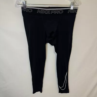 Nike Pro Dri-Fit Men's 3/4 Tights Size Large Black DD1919-010 • $22.99