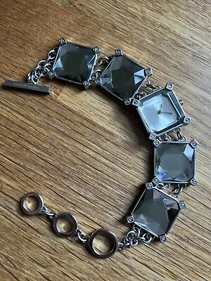 Karen Millen Boxed Bracelet Jewel Watch New Battery • £17.99