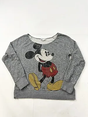 Disney  Mickey Mouse Sweatshirt Women’s Medium Gray • $9.92