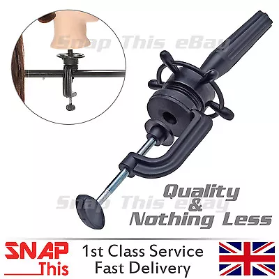 £9.49 • Buy Mannequin Manikin Head Holder Stand Dummy Wig Clamp Table Canvas Cosmetology NEW