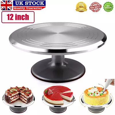 £24.99 • Buy Round Cake Turntable Decorating Tool Dessert Display Stand Wedding Party Kitchen