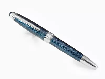 MONTBLANC Meisterstuck Glacier Solitaire Blue Rollerball Pen 112890 W/ 4 Refills • $1300