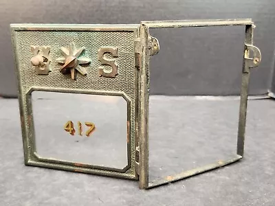 American Post Office Equipment Box Door Combination Lock Bronze 5.5 X6  Vintage • $24.99