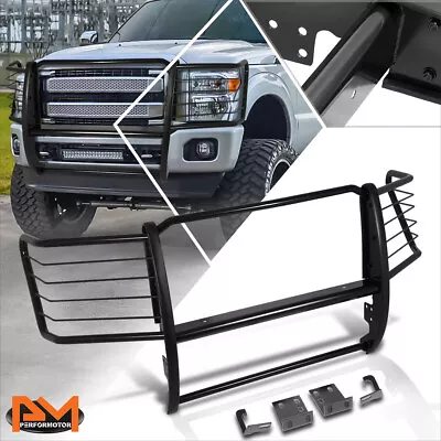 For 11-16 Ford F250-F550 Super Duty Front Bumper Brush Grille Guard Coated Black • $297.89