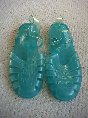 Original Vintage Blue Soft Jelly Sandals UK 6 • £15