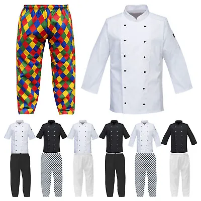 Chef Trousers & Jackets Chef Pants Coat Clothing Uniform Chefwear S To 3XL • £13.29