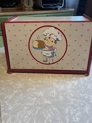 Vintage Campbell’s Soup Wooden Bread Box—Unique And Classic • $49.95