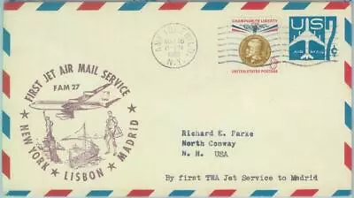 83238 -  USA- Postal History - FIRST FLIGHT: New York  Madrid -  # E 30a 1960 • $42