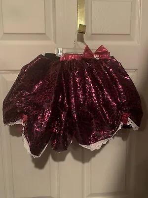 Monster High Draculaura Tutu Skirt Costume Child Size 4-6 Sweet 1600 Pink Black • $14.99