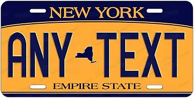 New York License Plate Novelty B&G Style Personalized W/ Any Text For Auto ATV  • $13.99